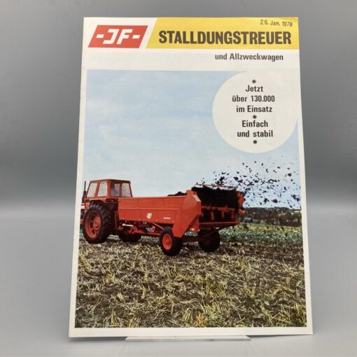-JF- Prospekt Stalldungstreuer u. Allzweckwagen