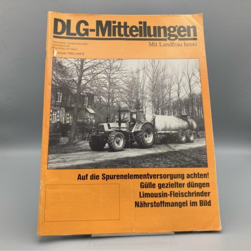 Magazin "DLG-Mitteilungen" 01/1982