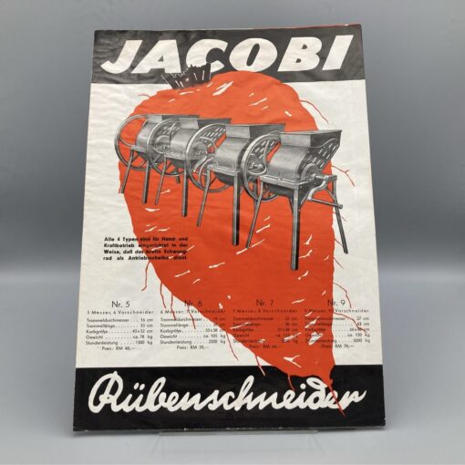 JACOBI Prospekt Rübenschneider