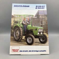 DEUTZ Prospekt Traktor D2807, D3607