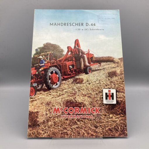 McCormick IHC Prospekt Mähdrescher D-44