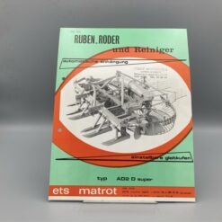 MATROT Prospekt Rüben-Roder u. Reiniger