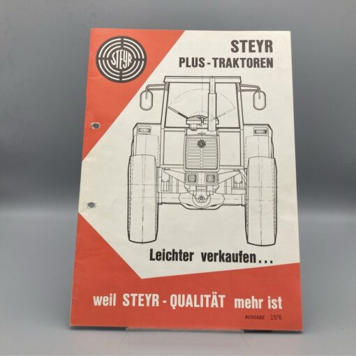STEYR-Plus-Traktoren Info-Broschüre u. Programmübersicht Ausgabe 1976