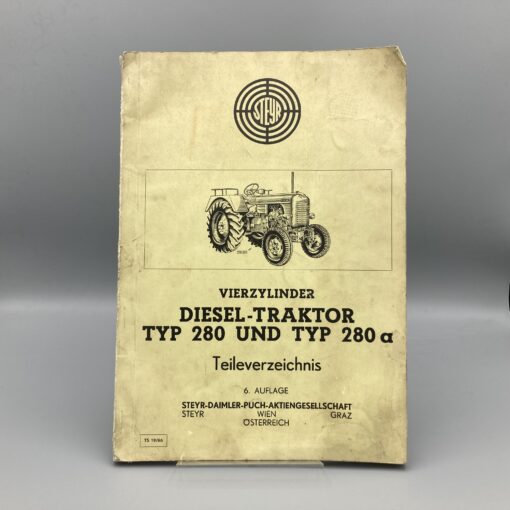 STEYR Teileverzeichnis für Dieseltraktor 280/280a