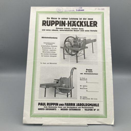 P. RUPPIN Prospekt Häcksler