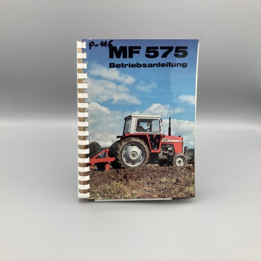 MASSEY-FERGUSON Betriebsanleitung für Schlepper MF575