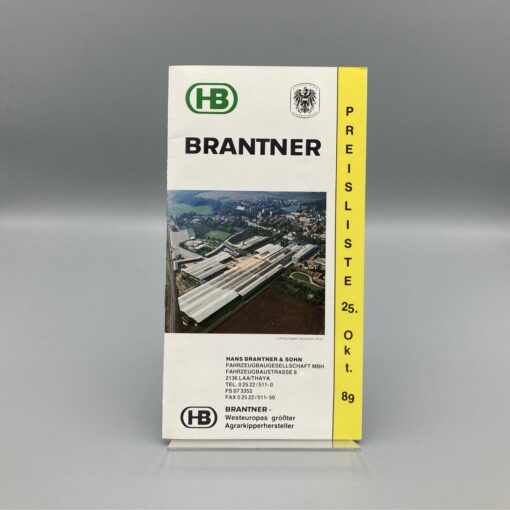 BRANTNER Preisliste