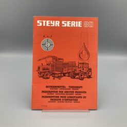 STEYR Betriebsmittel-Vorschrift Serie 80