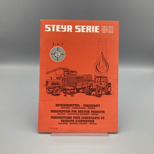 STEYR Betriebsmittel-Vorschrift Serie 80
