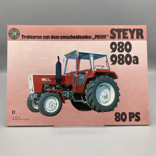 STEYR Prospekt Traktor 980/980a