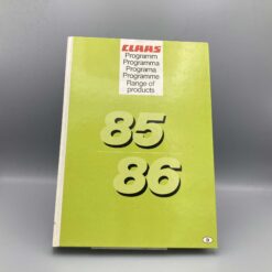 CLAAS Verkaufsprogramm 1985/86
