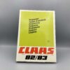 Claas Verkaufsprogramm 1982/83