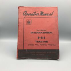 IHC McCormick Operators Manual Traktor B-414