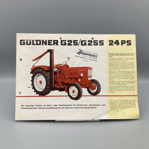 GÜLDNER Prospekt Traktor G25/ G25S