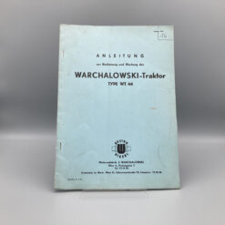 WARCHALOWSKI Betriebsanleitung Traktor WT44