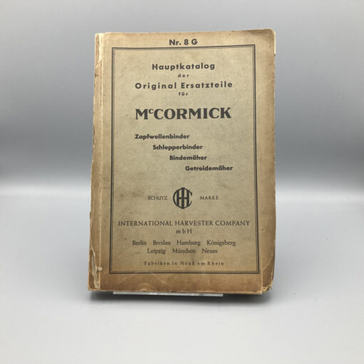 McCormick Hauptkatalog Ersatzteile Binder/Mäher