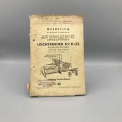 McCormick Anleitung D-7L Leichtbinder