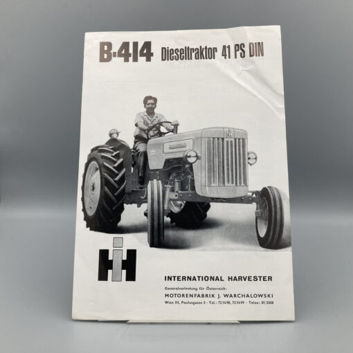 McCormick IHC Prospekt Dieseltraktor B-414