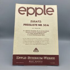 EPPLE Prospekt Preisliste