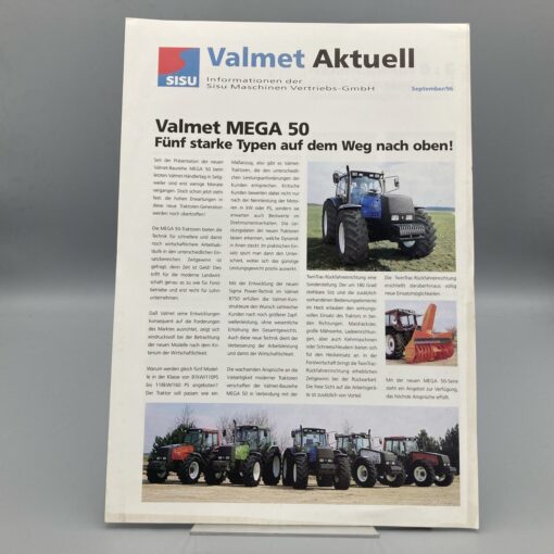 SISU VALMET Firmenzeitung "Valmet Aktuell" 09/1996