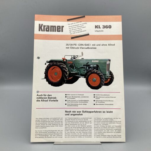 KRAMER Prospekt Schlepper KL360