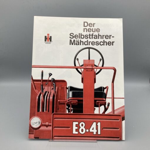 IHC Prospekt Selbstfahrer-Mähdrescher E8-41