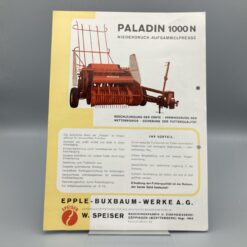 Epple Prospekt Aufsammelpresse Paladin 1000N