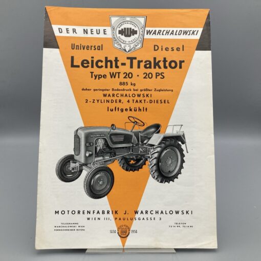 WARCHALOWSKI Prospekt Universal-Leicht-Traktor WT20