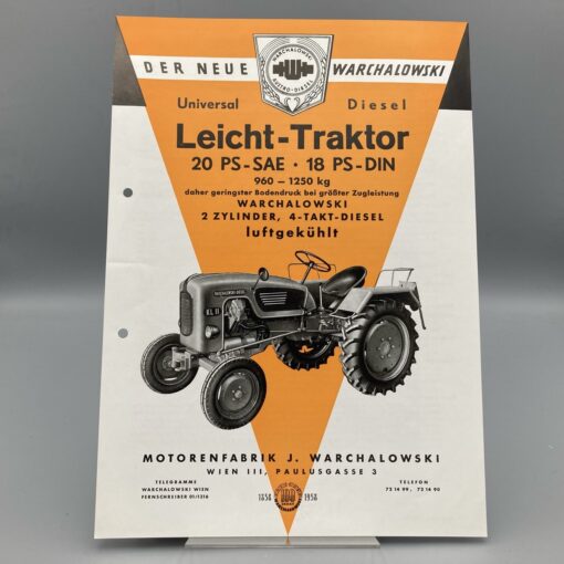 WARCHALOWSKI Prospekt Universal-Leicht-Traktor 20 PS-SAE