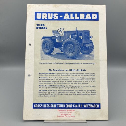 URUS Prospekt Allrad-Schlepper 15 PS