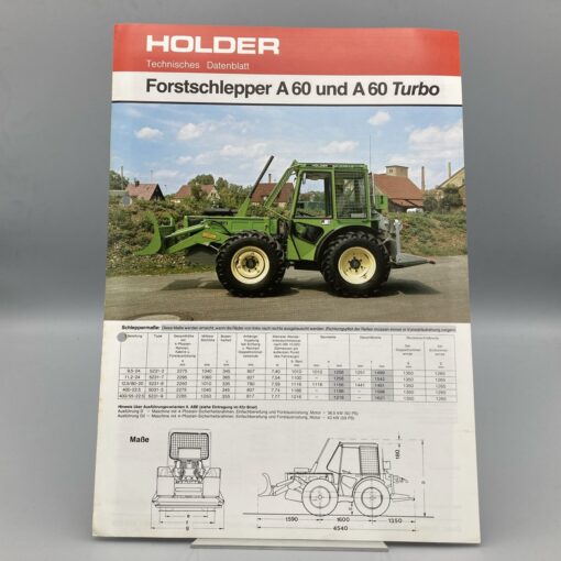 HOLDER Prospekt Forstschlepper A60