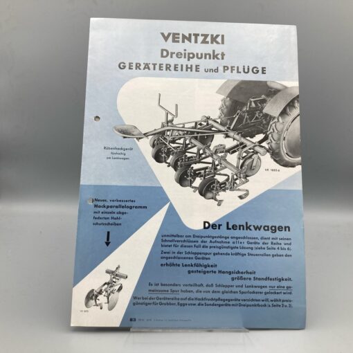 VENTZKI Prospekt Dreipunkt Gerätereihe/ Pflug