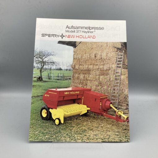 Sperry NEW HOLLAND Prospekt Aufsammelpresse 377 Hayliner