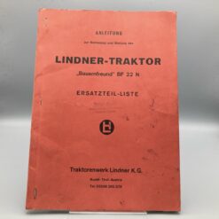 LINDNER Bedienungsanleitung/ Ersatzteilliste Traktor BF22N