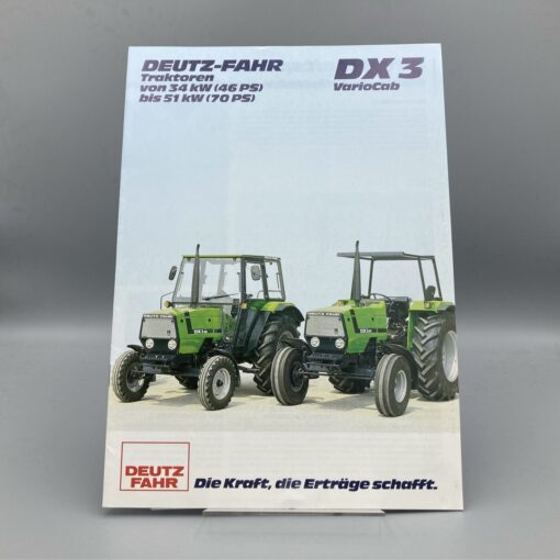 DEUTZ FAHR Prospekt Traktoren DX3 VarioCab