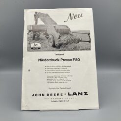 JOHN DEERE LANZ Niederdruck-Presse F80