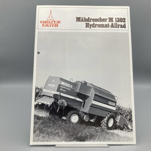 FAHR Prospekt Mähdrescher M1302 Hydromat-Allrad