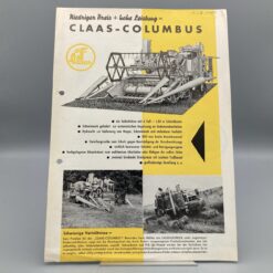 CLAAS Prospekt Mähdrescher Columbus