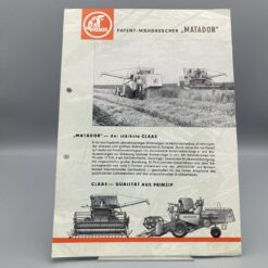 CLAAS Prospekt Mähdrescher Matador