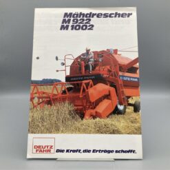 DEUTZ-FAHR Prospekt Mähdrescher M922/M1002