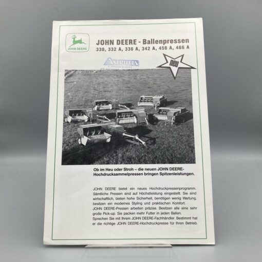 JOHN DEERE Prospekt Ballenpressen