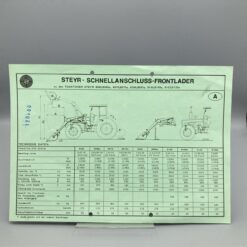 STEYR Technische Daten zu Schnellanschluss-Frontlader