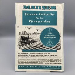 MAUSER Prospekt Gespann-Feldspritze