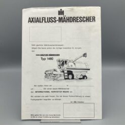IHC Prospekt Axialfluß-Mädrescher Typ 1460