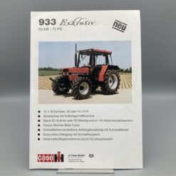 IHC CASE Prospekt Traktor 933 Exklusiv