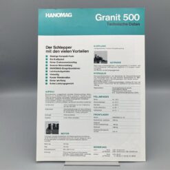 HANOMAG Prospekt Schlepper Granit 500