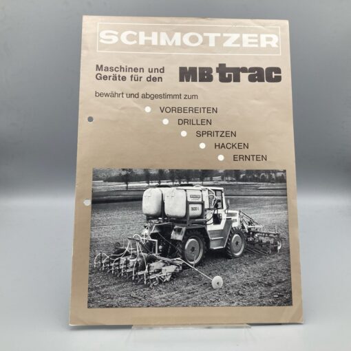 SCHMOTZER Prospekt Maschinen und Geräte für den MB trac