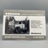 EICHER Prospekt Traktor 3105
