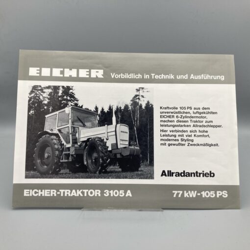 EICHER Prospekt Traktor 3105